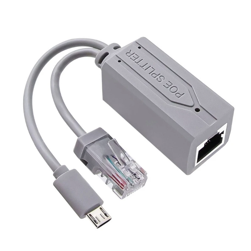 

F68B Ethernet Power Supply USB PoE Splitter 48V to 5V for Various Electronics Device