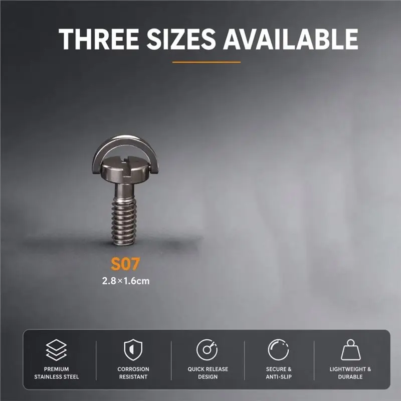 N34R-D-Ring Quick Release 1/4 Inch Camera Screw 10 Pieces Tripod Ball Head Connect Dslr Mount Adapter