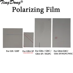 For Gameboy GB DMG GBP GBA SP GBC Backlit Screen Modify Part Polarizing Film For NGP WSC Polarized Filter Film Sheet