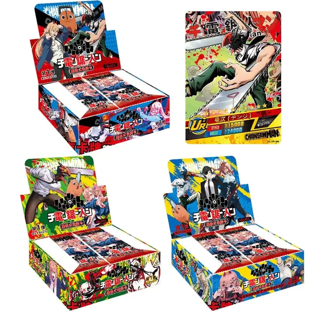 

Chainsaw Man Card Hell Hero Cards Fold Card Animation Collection Cards Children Toys Gifts