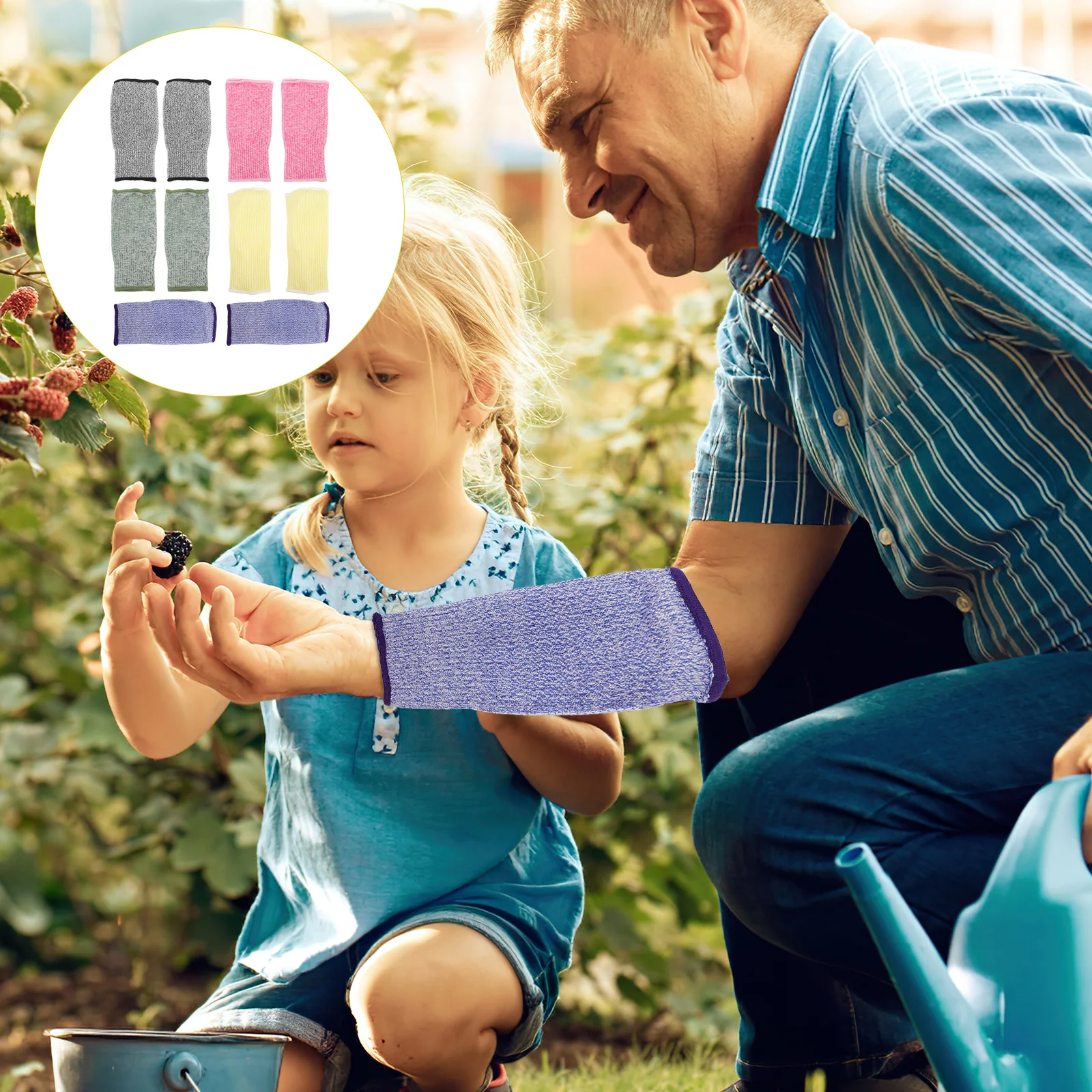 10pcs Cut Resistant Arm Sleeve Material Ergonomic Lightweight Anti-Cut Forearm Protection For Gardening Woodworking