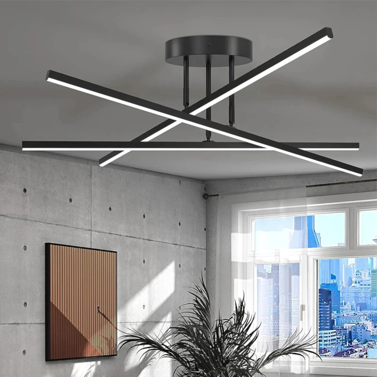 Nordic Modern LED Ceiling Chandelier, Sala de estar, Sala de jantar, Quarto, Novo, 2023