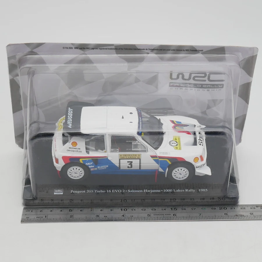 

Литой под давлением IXO масштаб 1:24 Peugeot 205 Turbo 16 Evo WRC 1985, раллийный автомобиль Peugeot, модель автомобиля из сплава, коллекционная игрушка, подарок, сувенирный дисплей