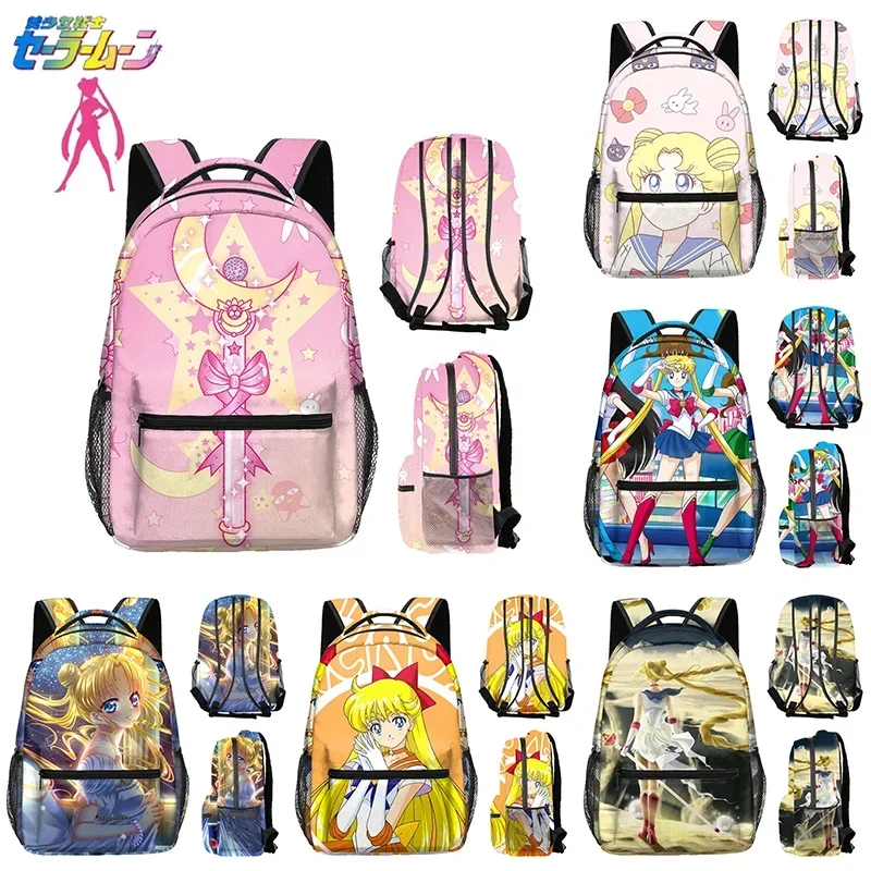 

Sailor Moon Backpack New Student Schoolbags Girl Kawaii Large Capacity Travel Bag School Supplies Mochila Birthday Gifts