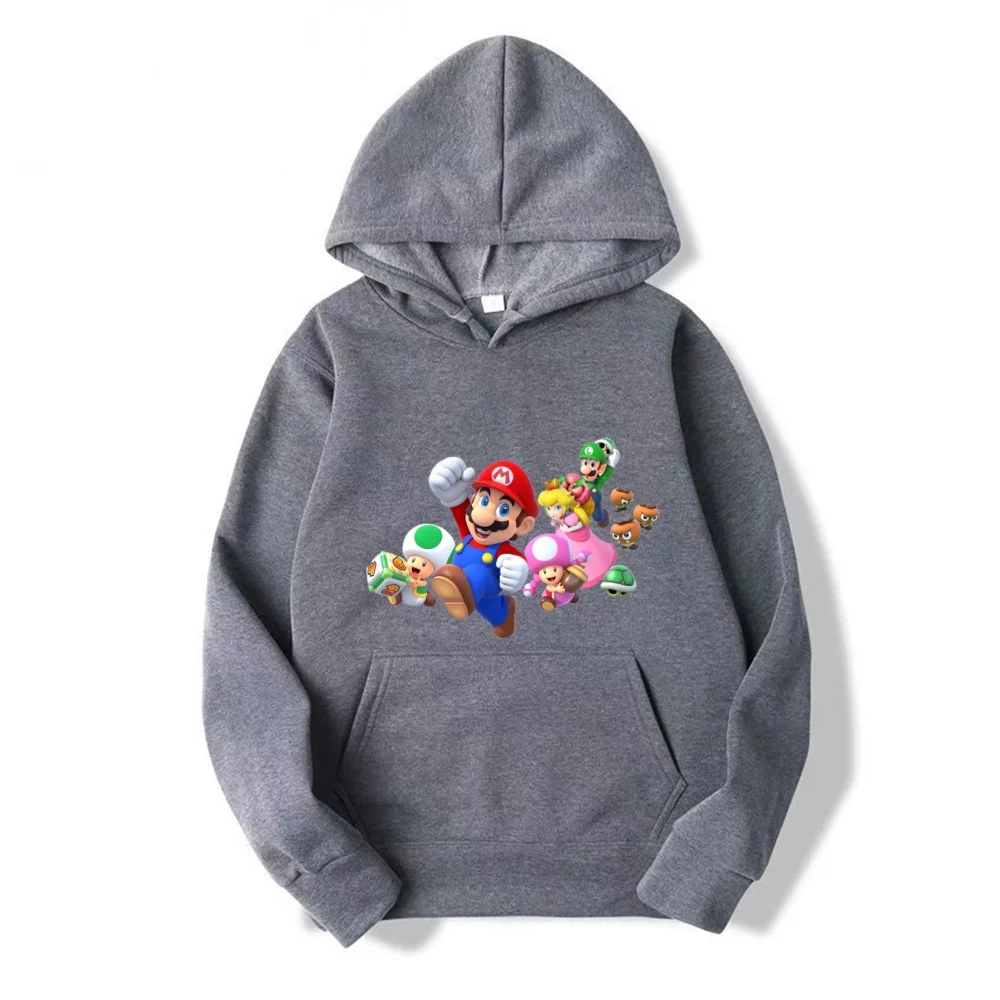 

Hot Super Mario Hoodies Women Men Harajuku Cute Anime Sweatshirt Cartoon Y2k Gothic Streetwear 2025 New Manga Hoodies Female