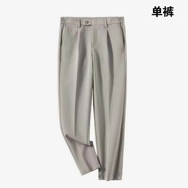 Ensemble de costume de mariage sur mesure pour homme, coupe ajustée, en mélange de coton, anti-plis,