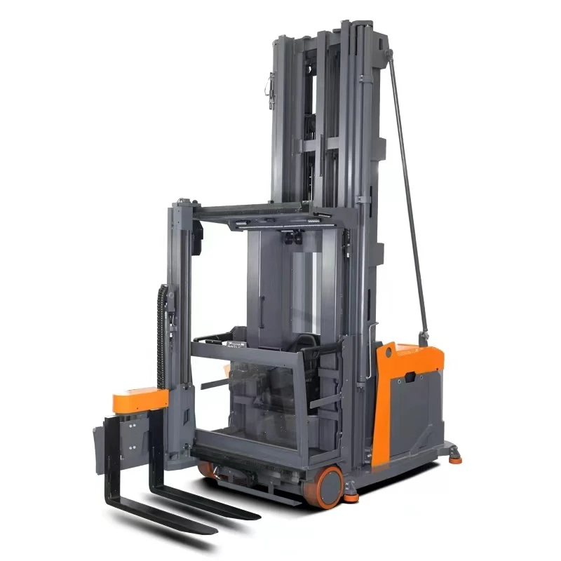 YG Customized 1500 kg Full Truck Electric Pallet Stacker 5 m Three-Way for Narrow Aisle for Machinery Repair Shops AC Motor