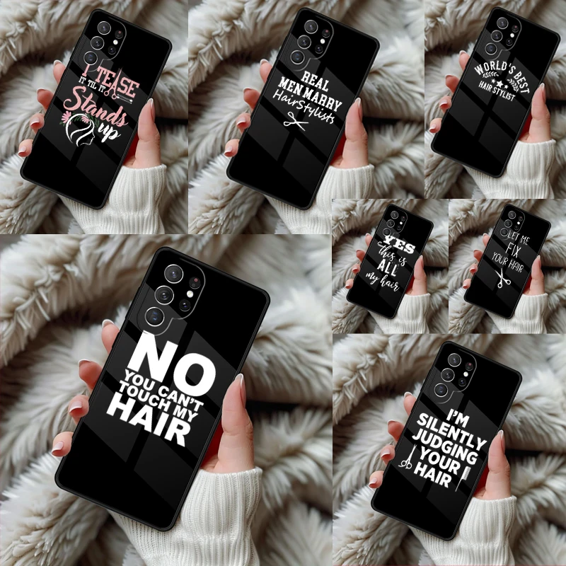 Hair Stylist Tools bumper Phone Case For Samsung Galaxy S24 S25 S26 Ultra S22 S23 Plus S21 S20 FE Note10 TPU Cover