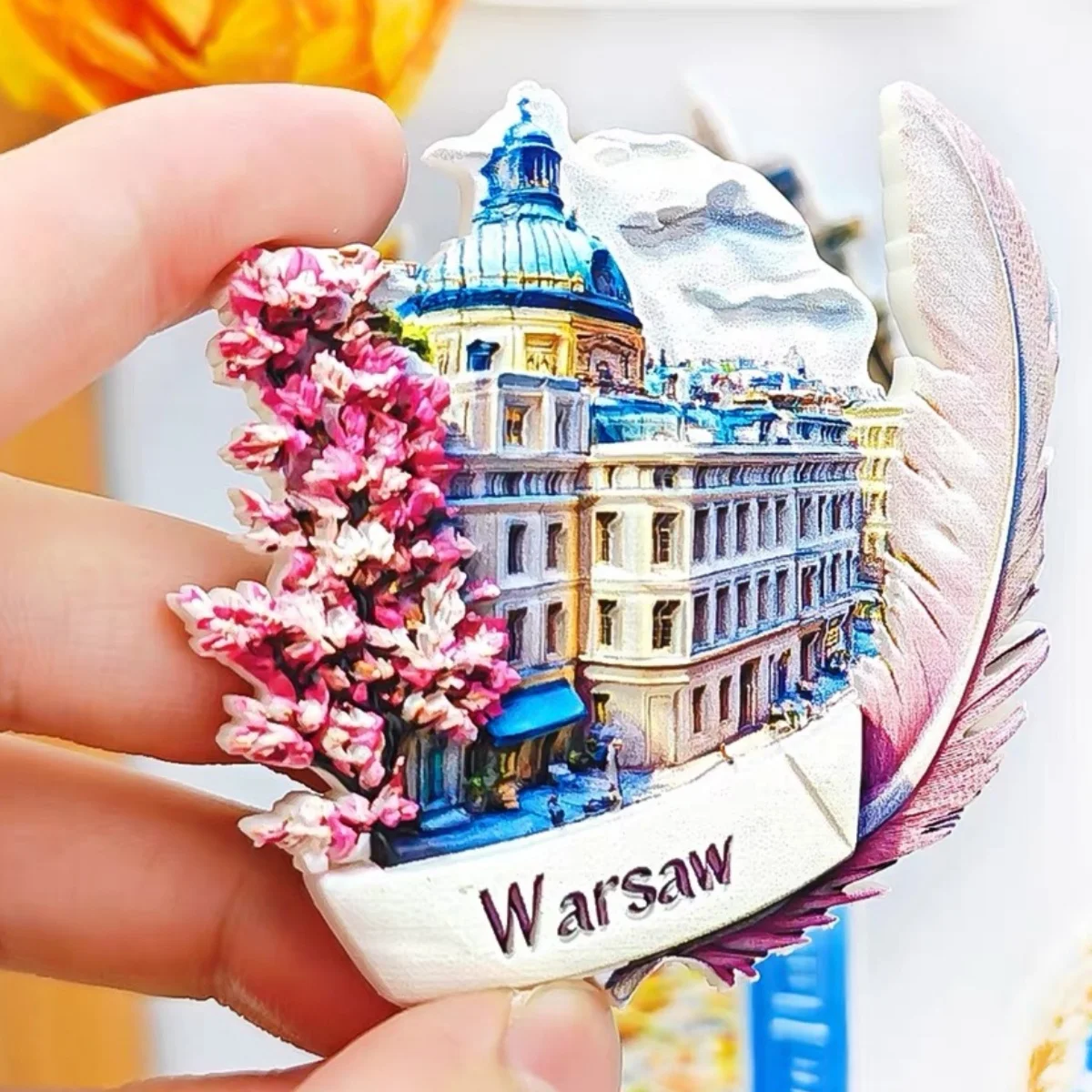 Poland 3D Resin Fridge Magnet Set Warsaw Gdansk Krakow Torun City Landmark Travel Souvenir Home Decor Magnetic Stickers Gift