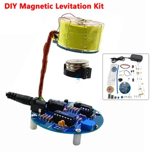 Levitação magnética DIY Kit de Suspensão Magnética com 12V Alimentação Ciência Educação Eletromagnética Experiment Toys Kit 8 principais vendas kit levitador magnético - №4