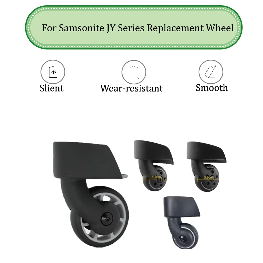 

For Samsonite U72 Luggage Wheel Trolley Case Accessories Universal Wheel Travel Suitcase Wheels JY105 JY106 JY109 JY110 Black