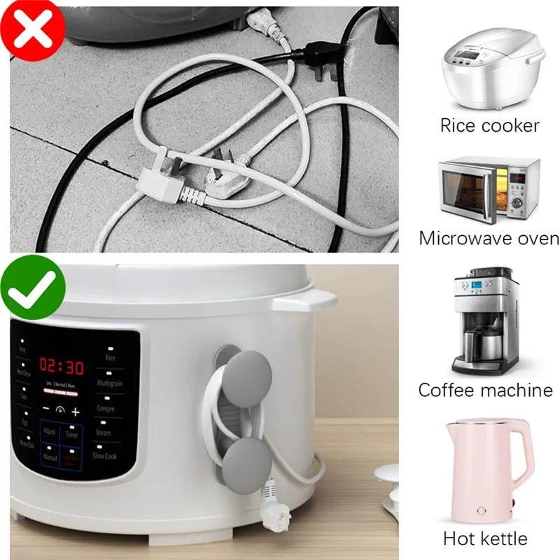 

ABWR-Kitchen Appliance Cord Winder, Cord Organizer Cord Wraps For Kitchen Appliance Electrical Cords, Cord Organizer Holder