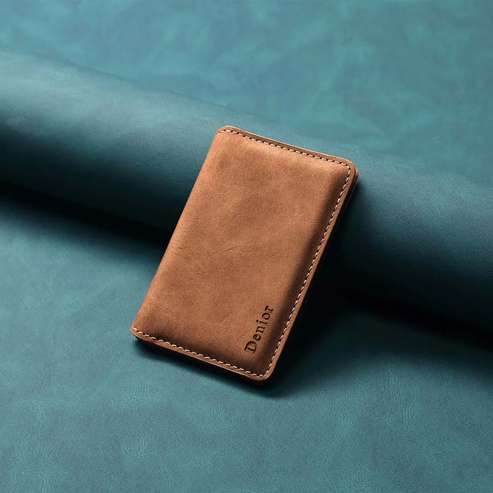 

For Magsafe Wallet Case For iPhone 17 16 15 14 Pro Max Magnetic PU Leather Card Holder For Samsung Galaxy S26 S25 Gift Card Case