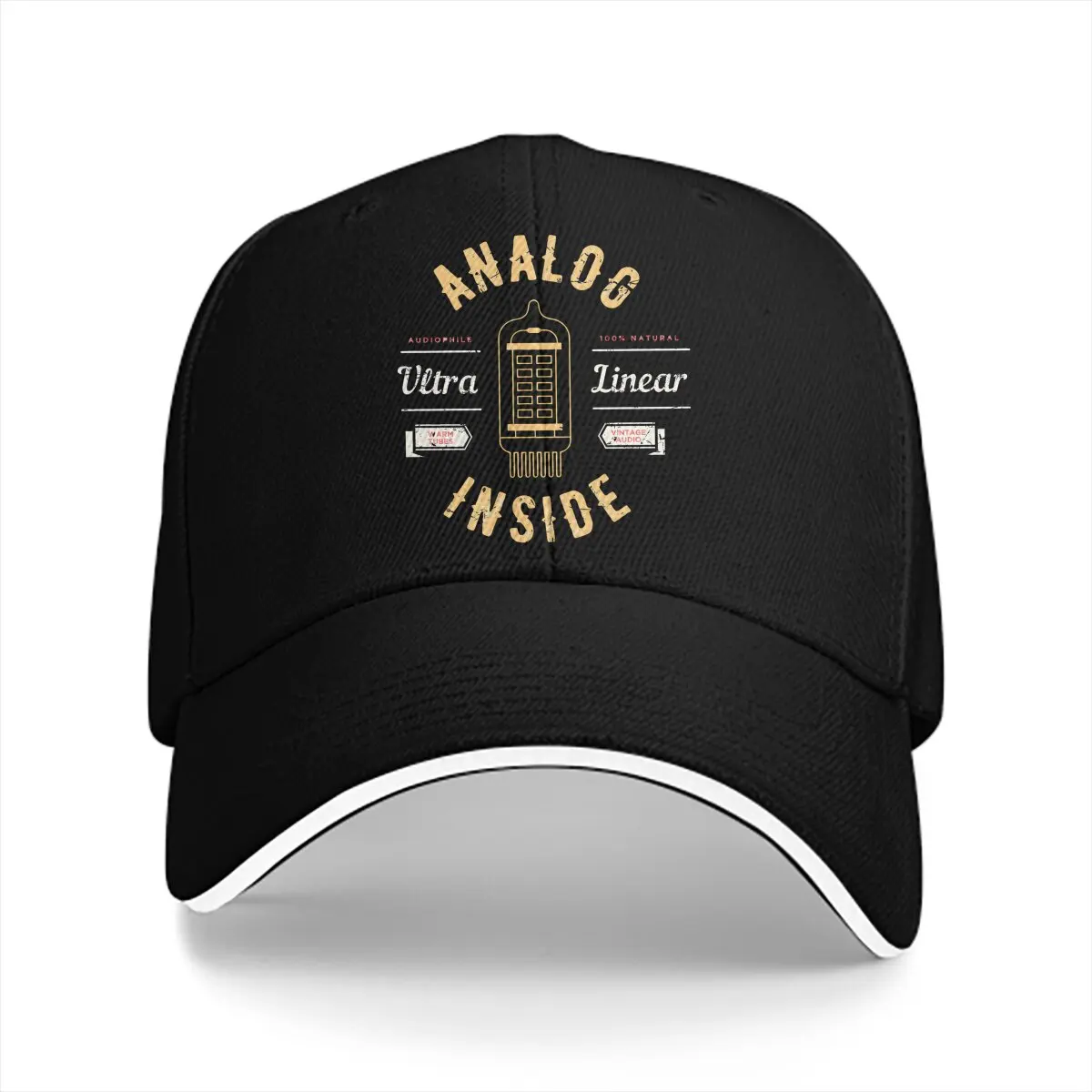 Guitar Lover Multicolor Hat Peaked Unisex Cap Analog Vacuum Tube Audiophile Sound Casual Visor Protection Hats