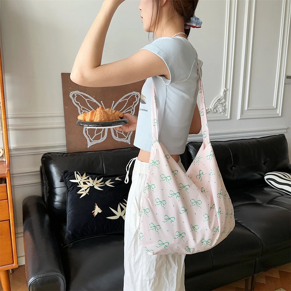 Bolso de lona de gran capacidad para mujer, bandolera con