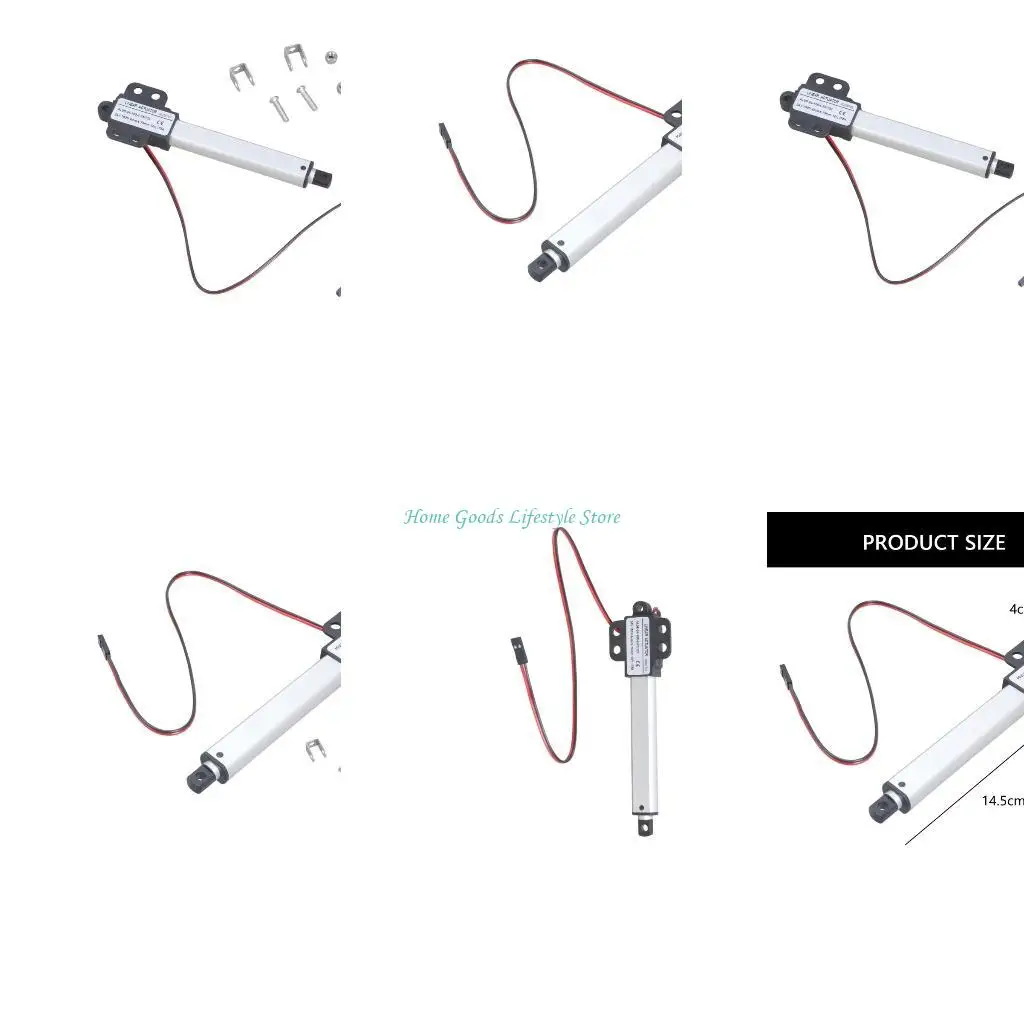 E74E Telescopic Small Motion Actuator 150N Thrusts Small Motion Actuator with Limit Switches Electric Linear Actuator