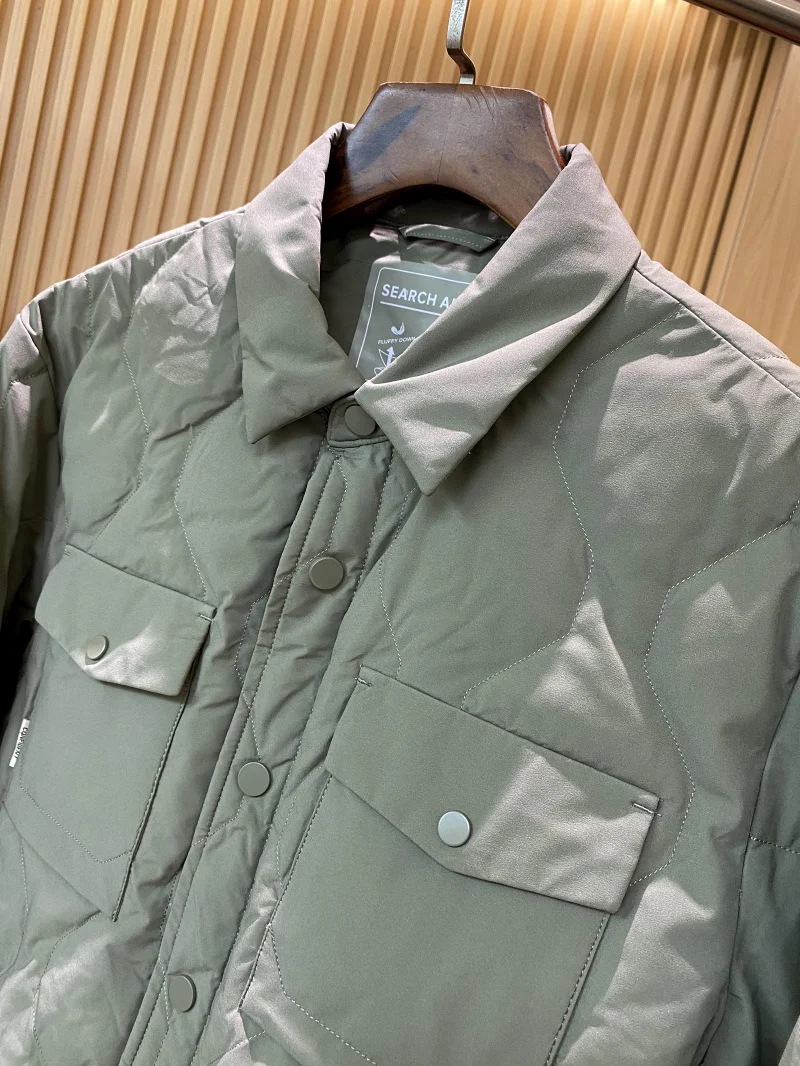 Nieuwe winter heren high-end lichtgewicht irt-Sle down Jaet Busin woon-werkverkeer polyestervezel winddicht 3D-ontwerp Du dow...