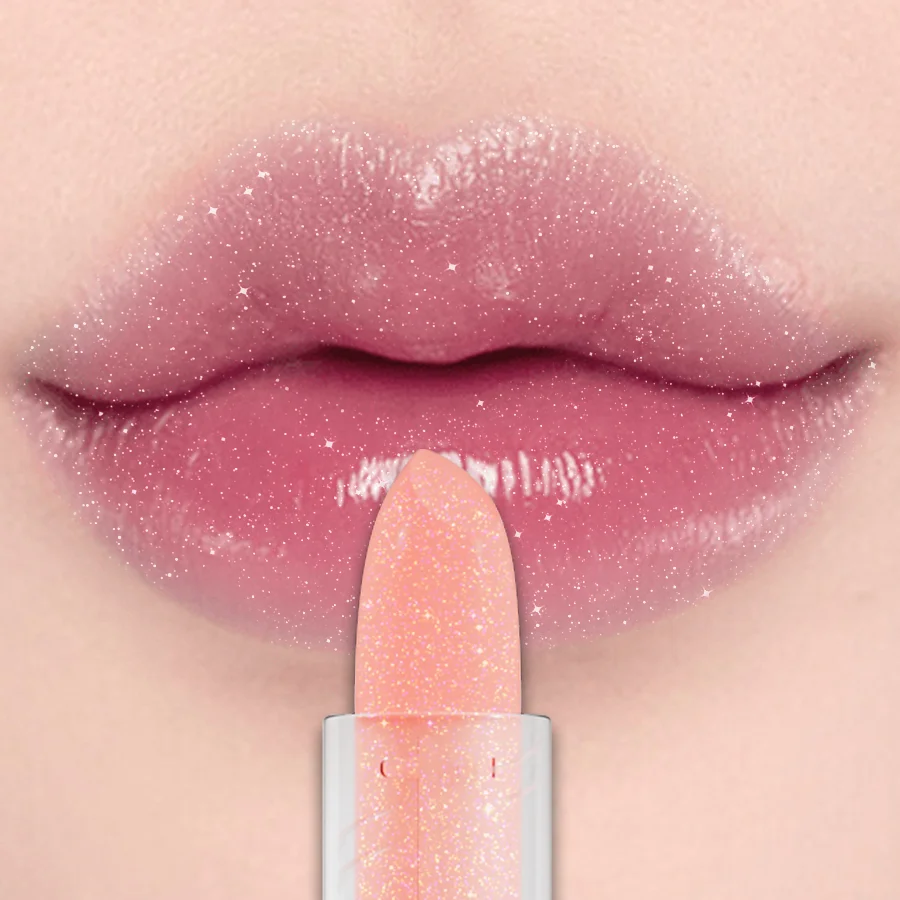 Température gelée couleur changeante paillettes rouge à lèvres hydratant teinte pour les lèvres maquillage rose Sexy baume à lèvres soin des lèvres maquillage pour les femmes