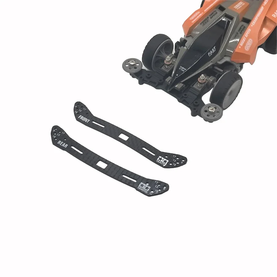 Samodzielnie wykonane HG Carbon przednie/tylne części do ustawiania Multiroller 2mm 2020 do tamiya mini 4wd model samochodu wyścigowego 95284 95285