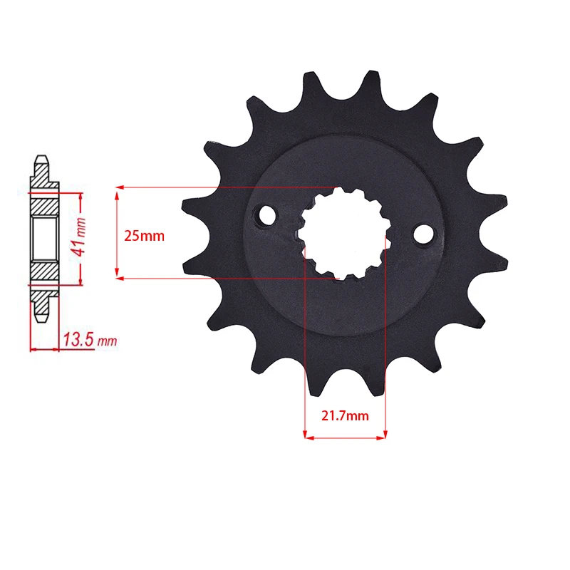 Motorcycle 525 Chain 16T Front 45T Rear Sprocket 16/45 Teeth Gear for Honda NV 400 NV 600 NV400 NV600 C-J K L N P R V Steed NC26
