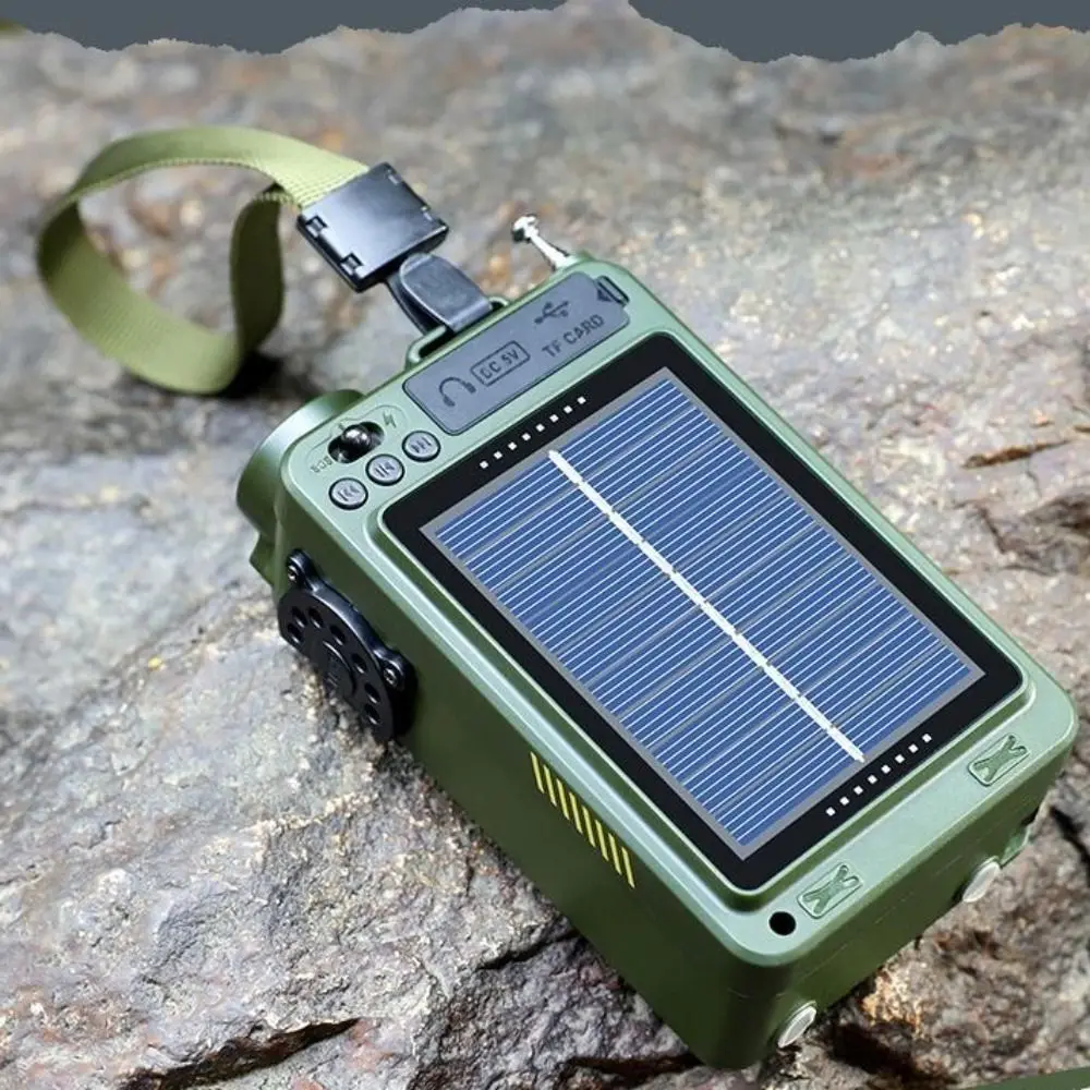 

Portable Bluetooth Solar Radio TF Card USB Playback Solar Power Bank Power Generation Hand-cranked Full-band Radio Outdoor