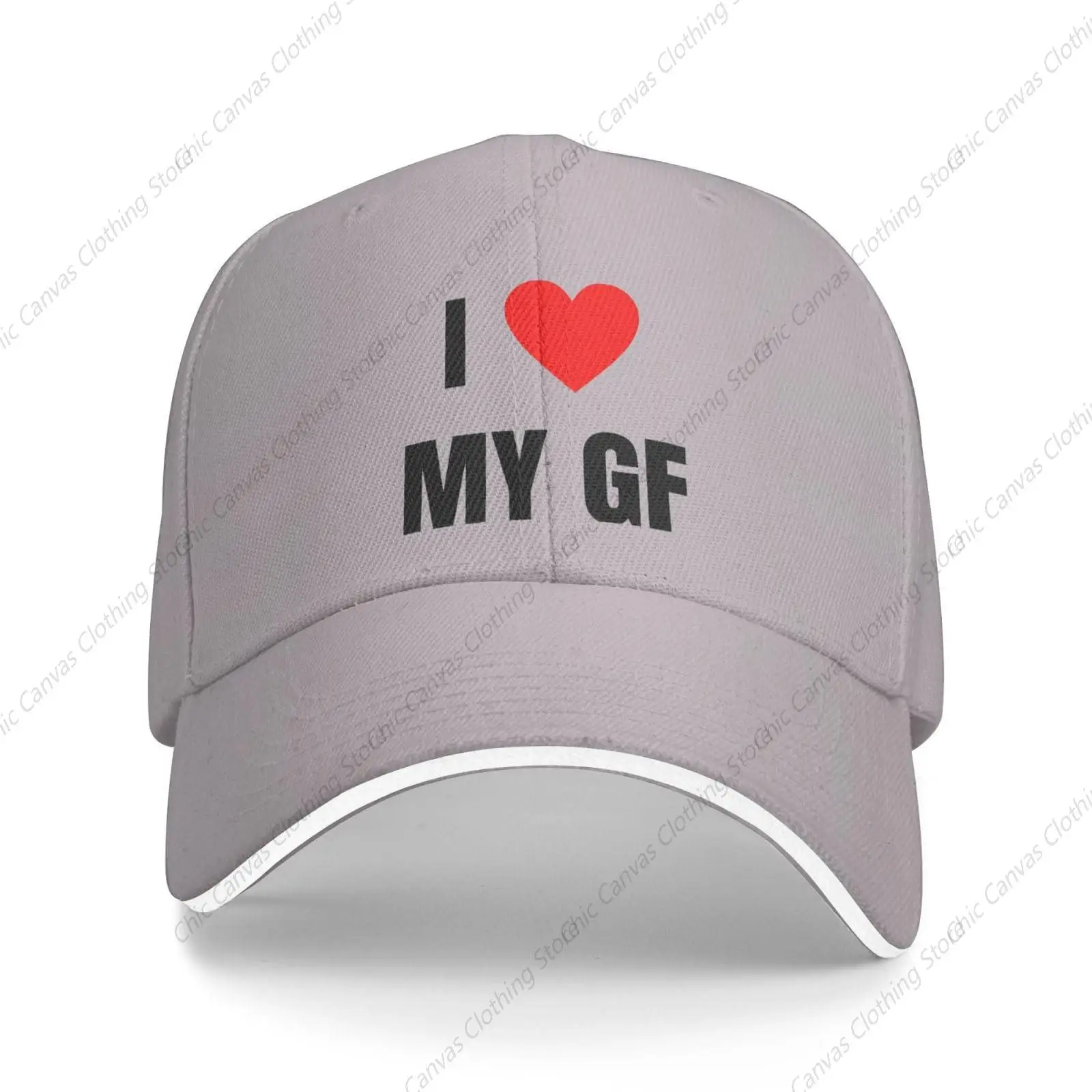 I Love My Girlfriend Heart Gifts for Women Men Gifts Baseball Cap Dad Hat Versatile Sun Protection Hat Adjustable Fishing Cap