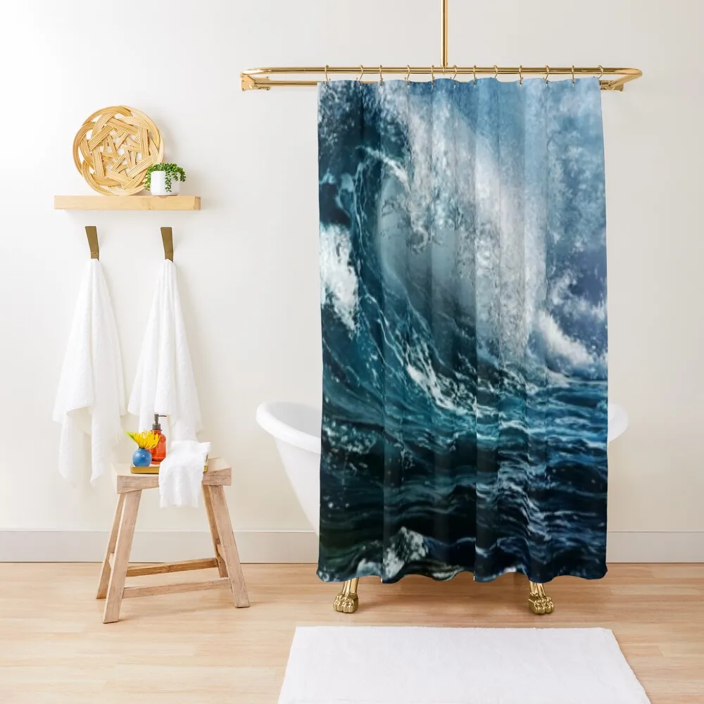 

Blue Ocean Shower Curtain In The Bathroom Cute Shower For The Bathroom Set For Bathroom Curtain