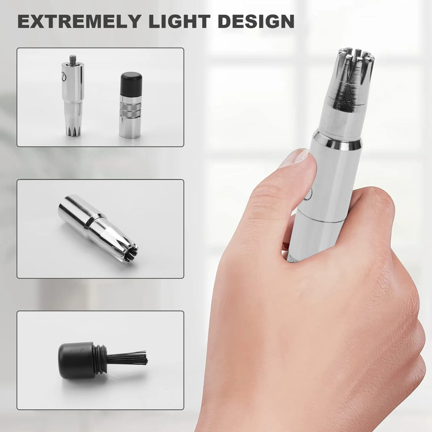 A07R New Stainless Steel Manual Nose Trimmer For Shaving Nose Ear Hair Trimmer Shaver Face Care For Men Washable Device