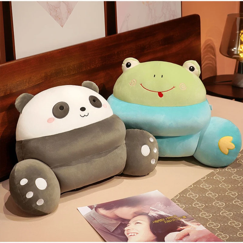 

Cute Removable Washable Plush Fur Soft Pillow Pregnant Women Protect Their Waist Backrest Office Noon Break Chair Seat Cushion