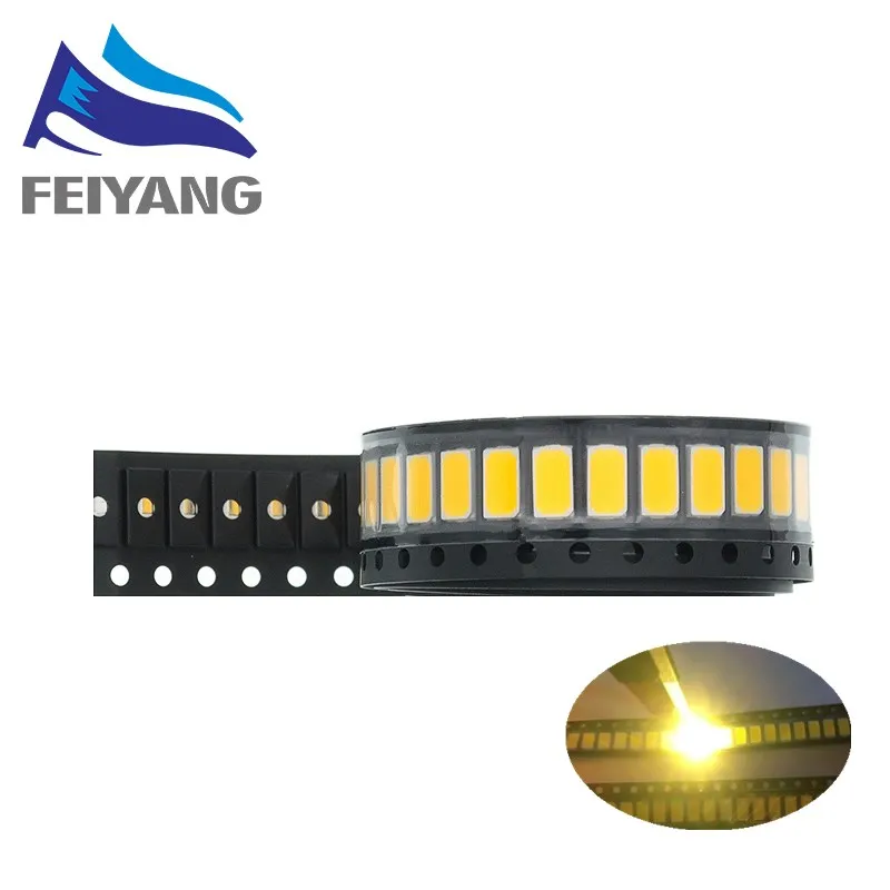 100 قطعة/الوحدة PLR LED الثنائيات 5730 5630 ديود مصلحة الارصاد الجوية ديودو كيت أخضر أحمر دافئ أبيض الجليد الأزرق الأصفر الوردي الأرجواني UV البرتقالي