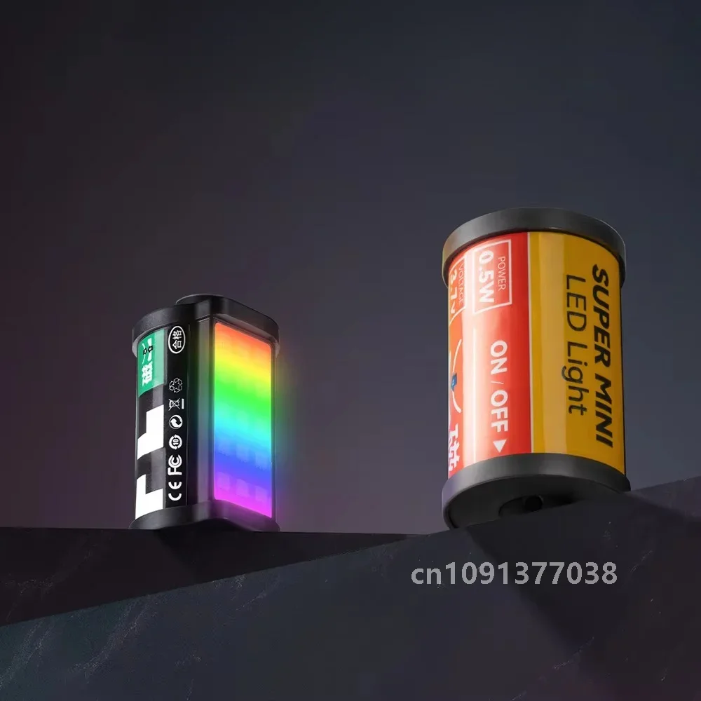 TTArtisan Mini Magnetic RGB LED Light 5W 300mAh Light Mini Magnetic LED Light for Camera Reteo Film Style Super Mini LED