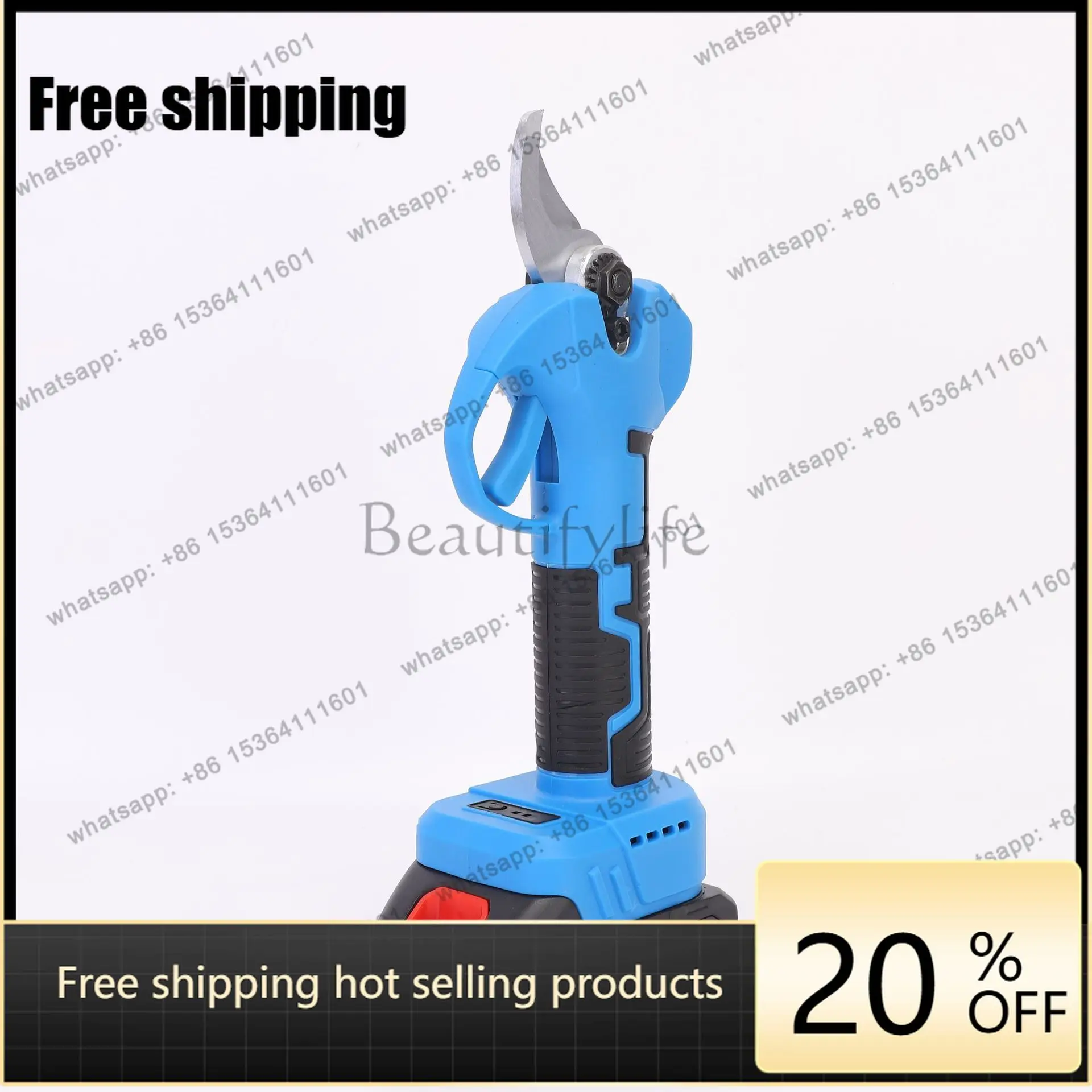 25Mm cross-border large incision pruning electric scissors garden flowers and trees flower and fruit tree scissors