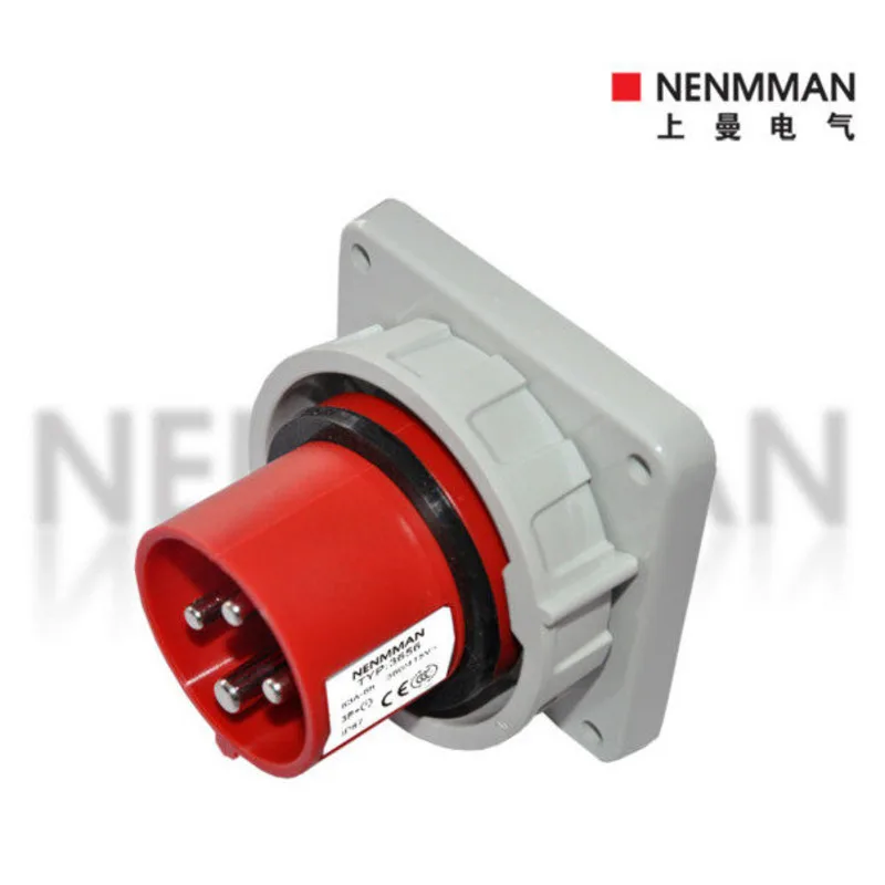 Shangman Industrial Additional Device Plug Model TYP-3656 Four Core Current 63A Protection Level 67