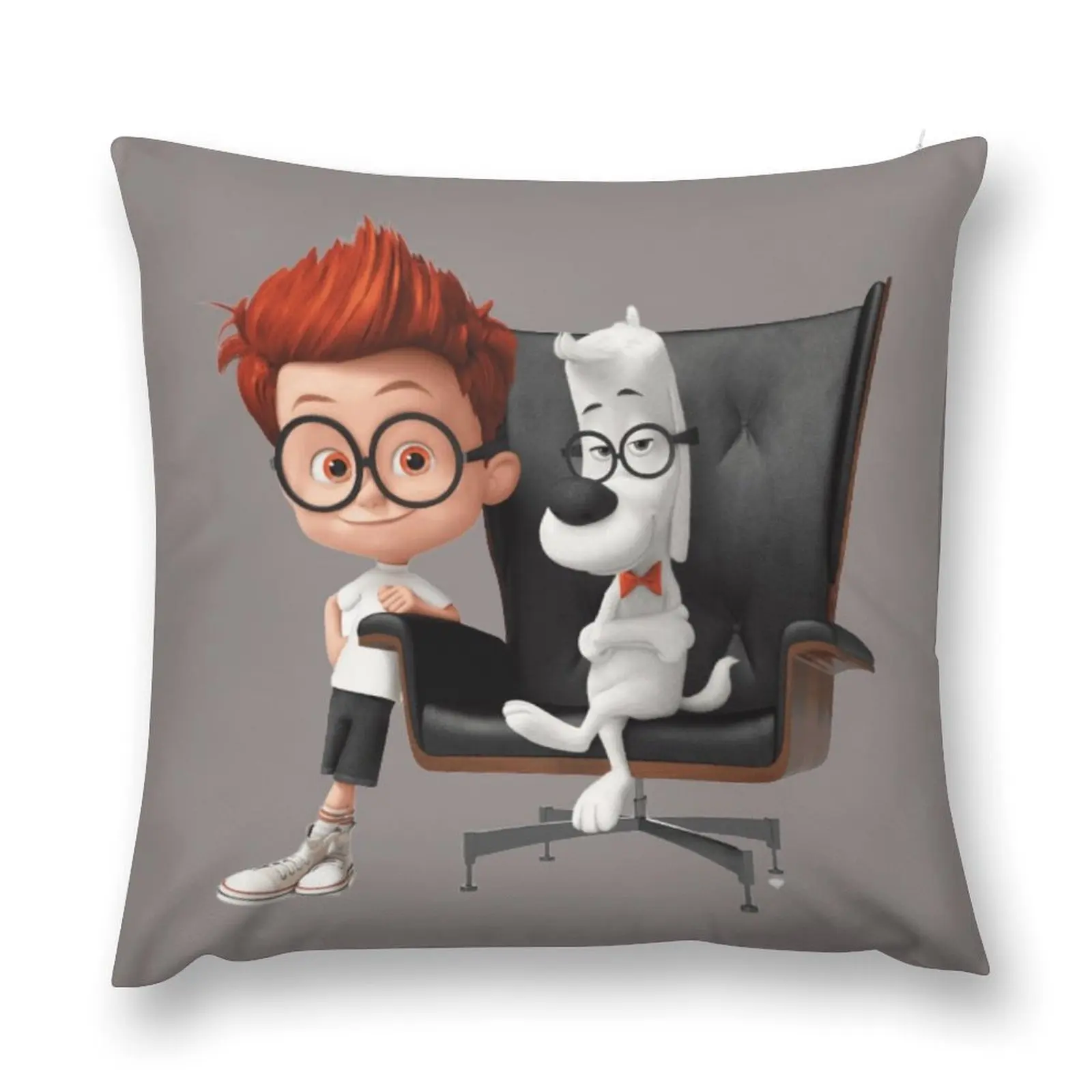 Mr Peabody Sherman Throw Pillow Sofa Cushions Cover Christmas Pillow Christmas Pillow Covers Custom Cushion Photo