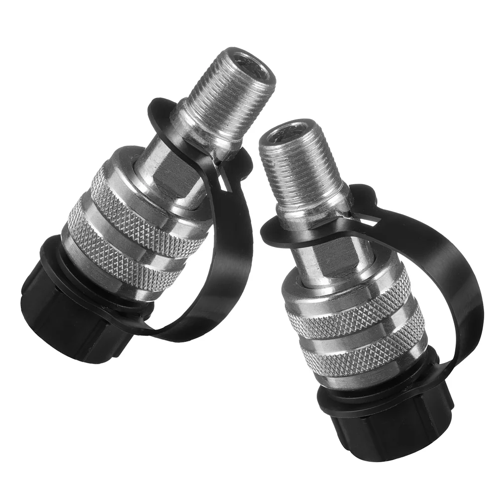 

2 Pcs Pressure Hydraulic Quick Connector Pump Coupler Fittings Adapters Disconnect Parts