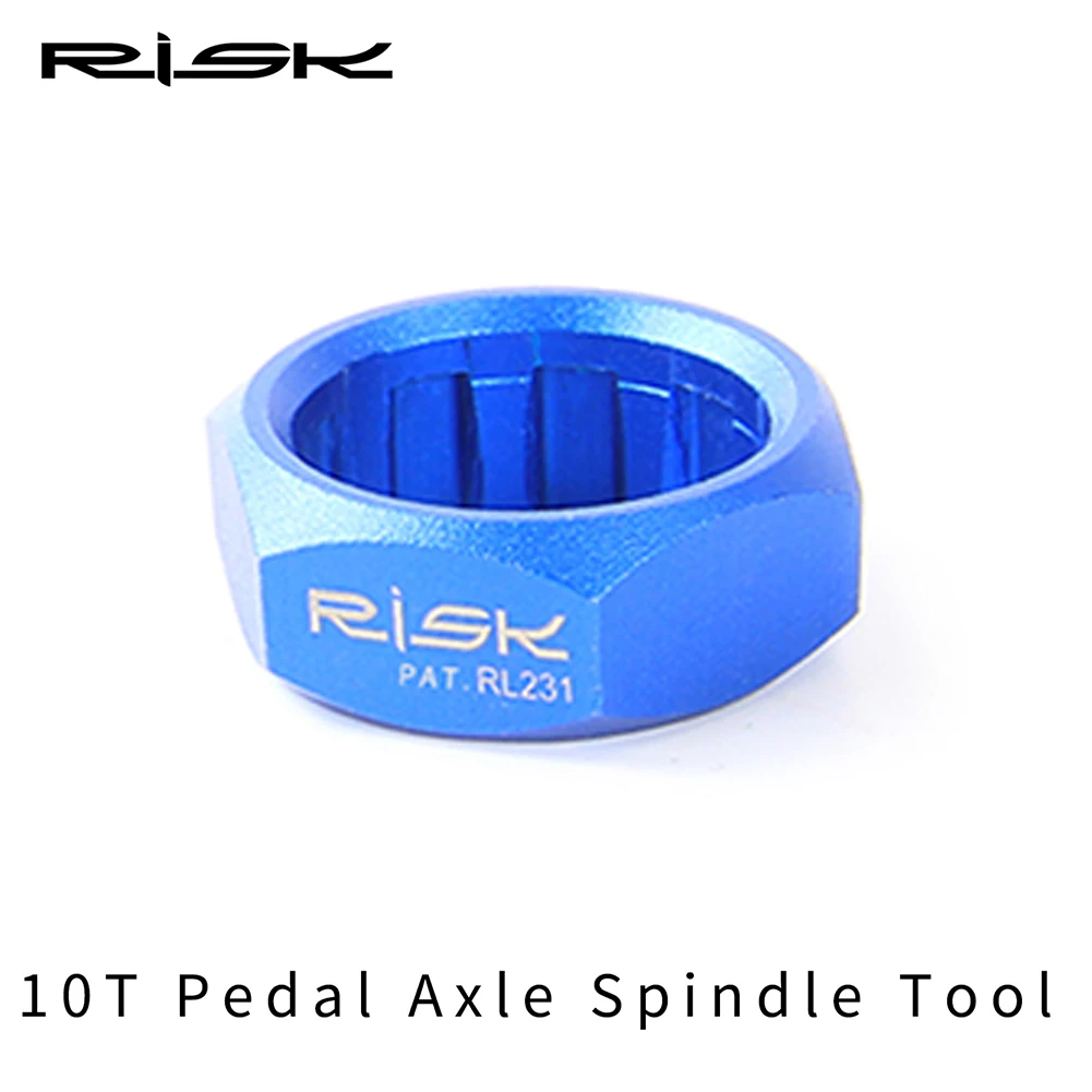 RISK Bicycle Pedal Axle Spindle Removal Loosing Tool Lock Bolt For Shimano M520/M8040/M8140/M820/M828 10T Cycling  Accessories