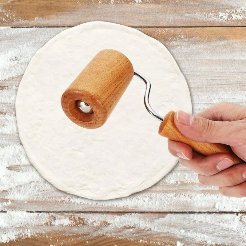 Rolling Pin Pastry and Pizza Baker Roller Wooden Baking Crush Nuts Crackers Cookies Kitchen Utensils