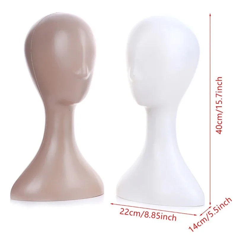 Plastic Abstract Mannequin Head Model for Wig Display