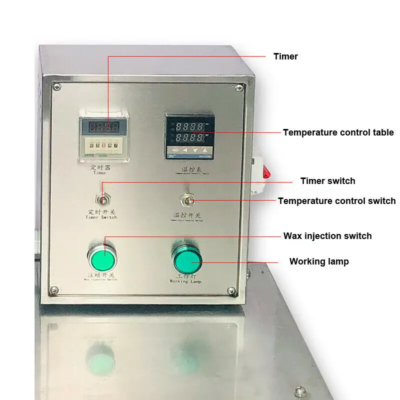 Jewelry Rubber Mold Waxing Small Capacity Wax Injection Machine  Pneumatic Wax Mold Machine For Jewelry Making 220V