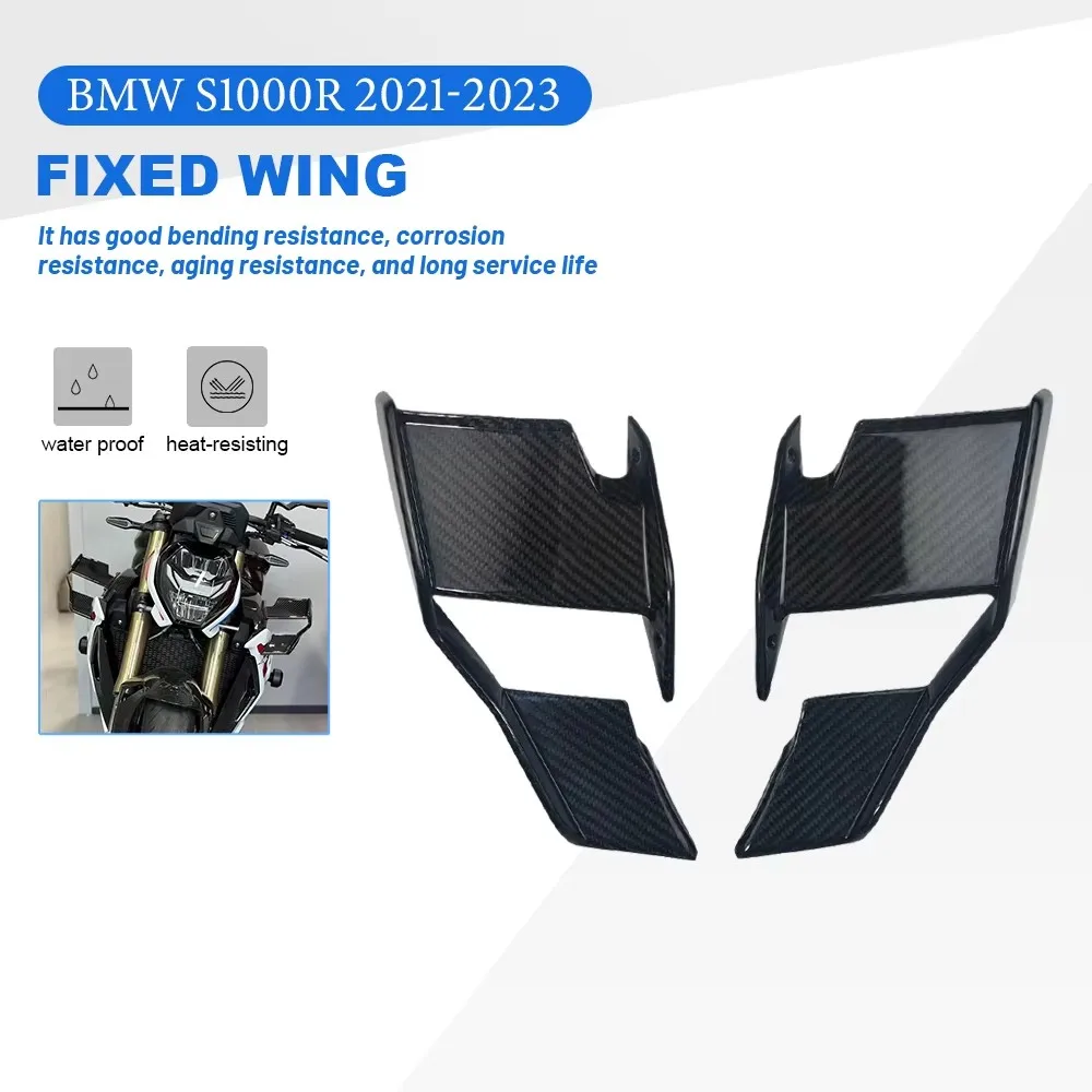 100% carbon fibre NEW Fairing Fixed Wing For BMW S1000R M1000R 2021-2024 Front Aerodynamic Spoiler Winglet S1000 R M1000 R