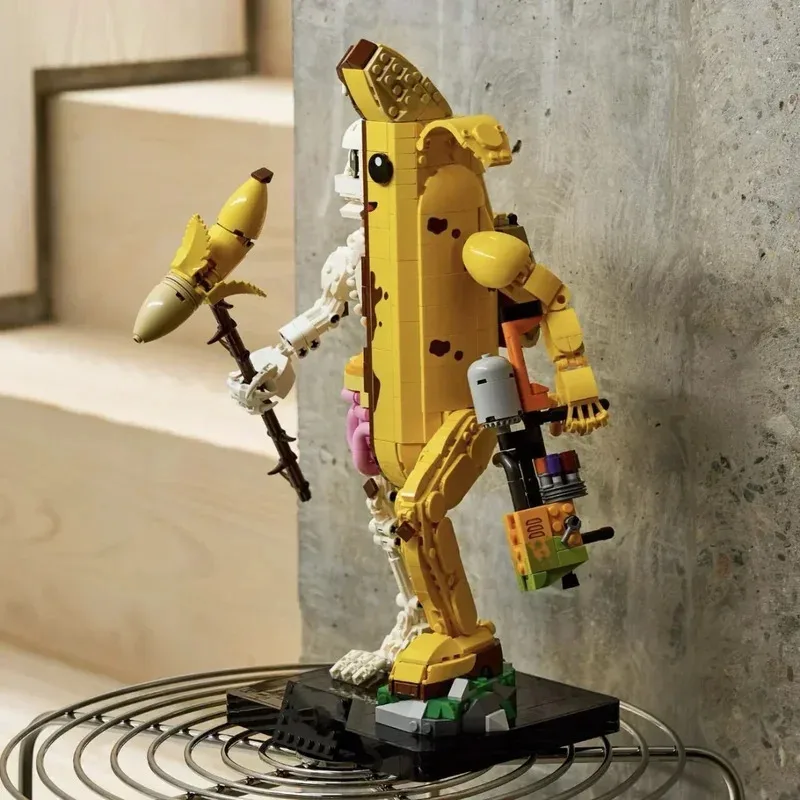 

В наличии креативные строительные блоки 77072 MOC банановый человек, набор строительных блоков, украшение для детской комнаты, подарок на Рождество и день рождения