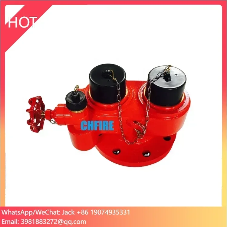 Collegamento dei vigili del fuoco a 2 vie Valvola di ingresso siamese per attrezzature antincendio
