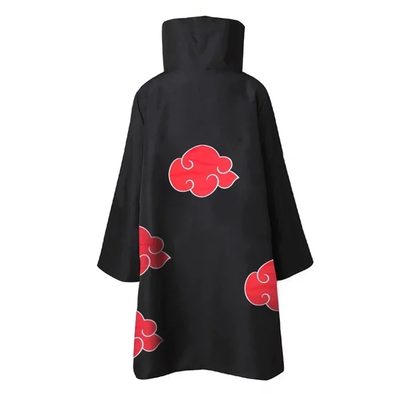 Akatsuki Itachi Ninja Robe Costume Halloween Costumes for Women Xiao Cosplay Anime Accessory Ring Cloud Coat Cape Haori Man G569