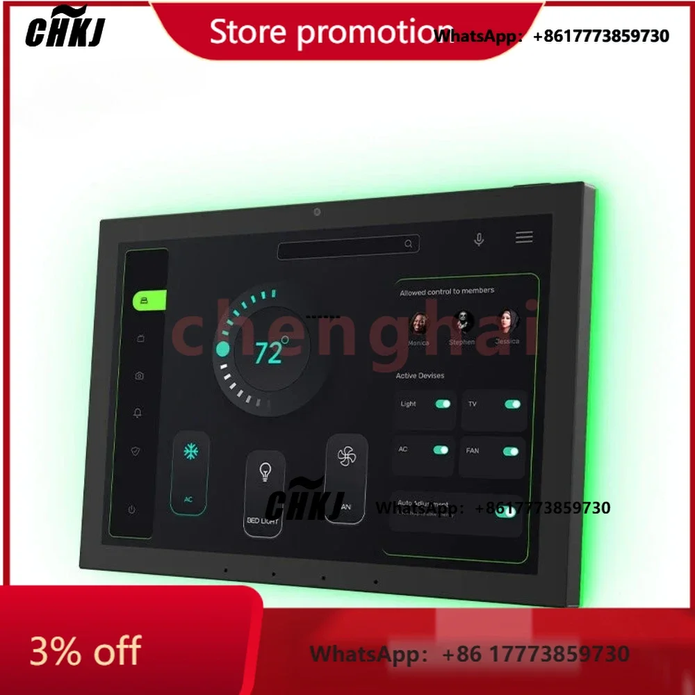 CHKJ  for TLF Factory Hotel Automation Wall Mount Tablet With Rj45 Touch Screen Smart Home   Control Display Tablet With RK356