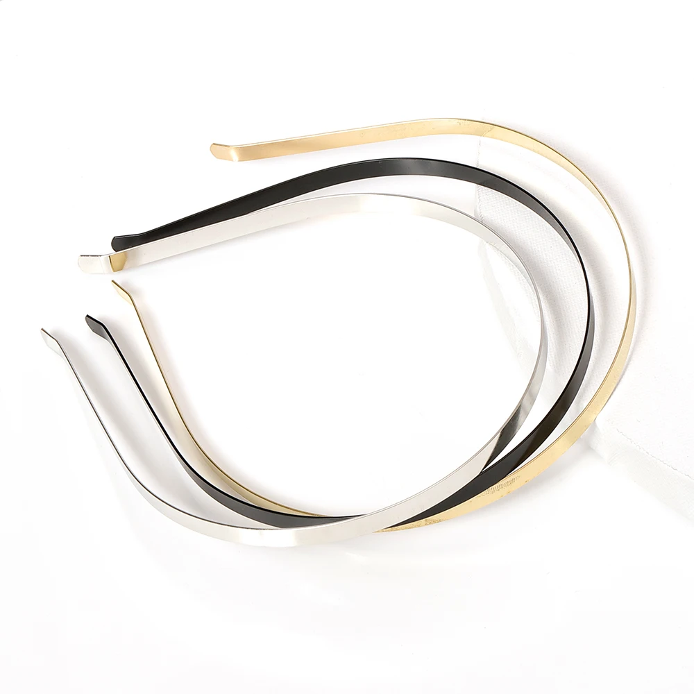 5pcs Blank Metal Headbands DIY Headbands Plain Thin Headbands for Making Hair Accessories For Jewelry