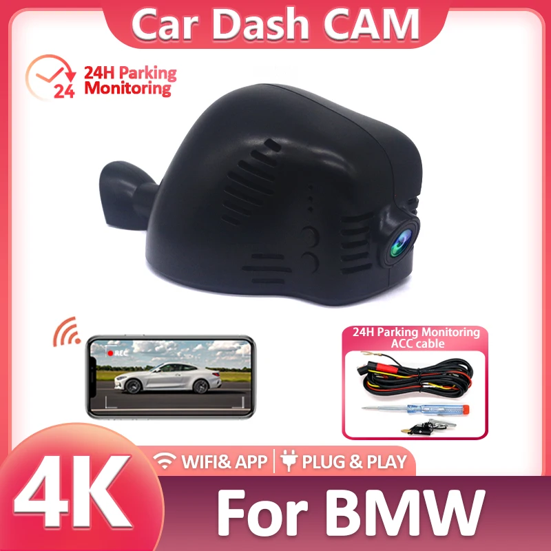 4K Front And Rear Camera Wifi Dash Cam For BMW Mini Countryman,Mini Cooper S F56 2014-2021 ,Plug And Play DVR APP Control