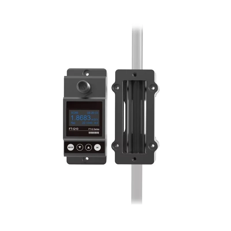 High Precision 4-20mAh Modbus RS485 DN32 Clamp Ultrasonic Water Flowmeter Sensor