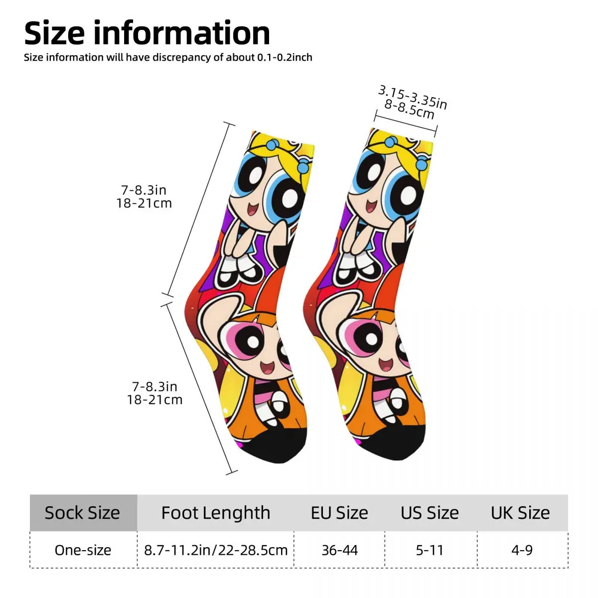 Justice Girl Sock Printed Man Polyester