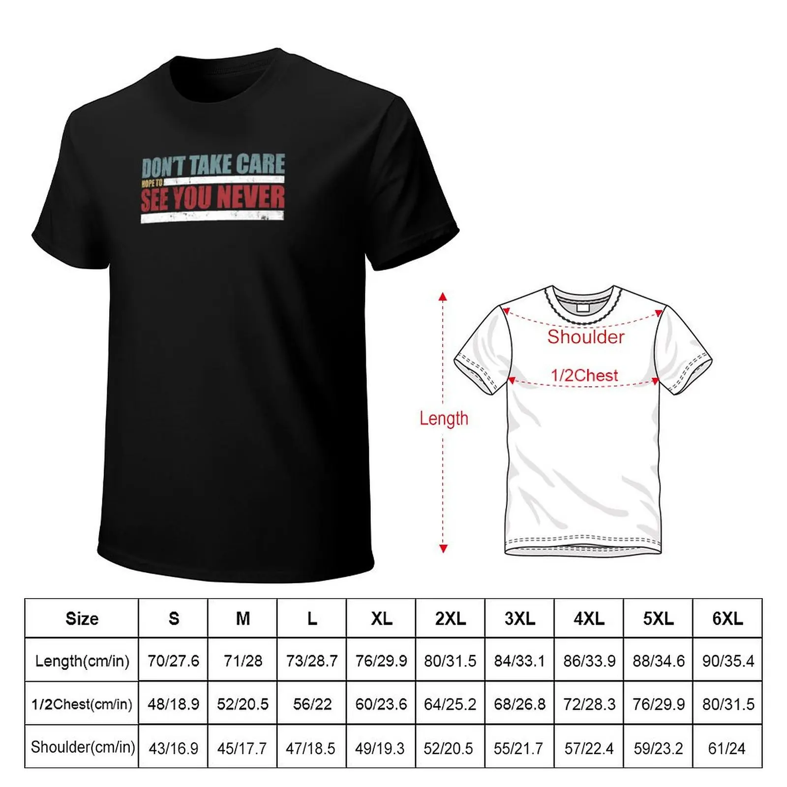 MTV The Challenge- Don't Take Care, Hope to See you Never T-Shirt Utility Work Short Sleeve Top