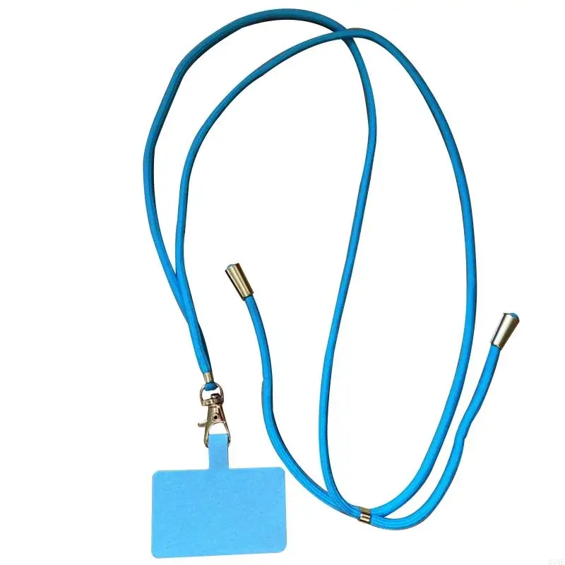 Q5WF Universal Phone Lanyard Anti-lost Phone Charm Colorful Neck Cord Adjustable Strap Fixed Cellphone for Shell